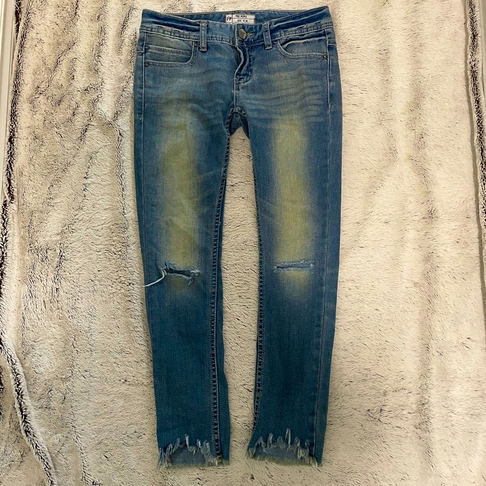 Free People blue jeans